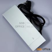 A24A077-2:ป็อปอัพฝาสไลด์ 3 Power 2 USB (A+C) รุ่น Contoria (คอนโทเรีย)  สีเงิน มีสายปลั๊กไฟ