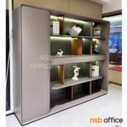 A30A066-2:โต๊ะทำงานผู้บริหารตัวแอล  รุ่น Qubix (คิวบิกซ์)  (เฉพาะตู้) 