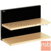 K02A006-1:ชั้นแขวนผนังสีบีทดำ 2 ชั้น สูง 40 ซม. รุ่น Cass-Clay  60W cm เมลามีน (สำหรับครัวเปียกและครัวแห้ง)  