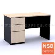 A13A201-1:โต๊ะทำงาน 3 ลิ้นชักบานเพ่   ขนาด 100W cm.  เมลามีน