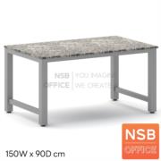 C12A030-5:โต๊ะปฏิบัติการหน้าท็อปหิน Sunfyre (ซันไฟร์)  ขนาด 150W*90D*75H cm ขาเหล็กทำสี Epoxy