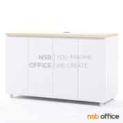 C09A008-7:ตู้วางทีวี รุ่น Usher (อัชเชอร์)  ขนาด 180W cm. (4 บานเปิด) บานเพ่ ขาพลาสติก