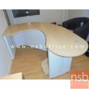 A11A005:เคาน์เตอร์หน้าโค้ง    ขนาด 180W cm. พร้อมบังตาเหล็ก ขาเหล็ก