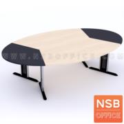 A05A010-1:โต๊ะประชุมทรงวงรี    10 ที่นั่ง ขนาด 260W cm. ขาเหล็กตัวที