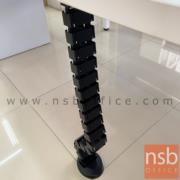 A03A028-1:กระดูกงูร้อยสายไฟท่อเหลี่ยม 80H cm.  (สีดำ) 