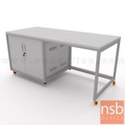 C12A019-2:ตู้แลปเก็บอุปกรณ์ บานเปิด รุ่น Sinai (ซีนายน์)  ขนาด 180W*80D cm. ล้อเลื่อน เคลื่อนย้ายได้ 