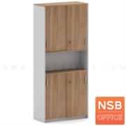 C03A057-1:ตู้เอกสารบนบานเลื่อน ล่างบานเลื่อน รุ่น Tuberose (ทูเบอโรส)  ขนาด 80W*180H cm. 