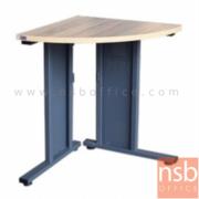 A10A073-1:โต๊ะเข้ามุม  รุ่น Hornet (ฮอร์เน็ท)  สีโซลิคตัดขาว ขาเหล็ก 