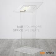 G17A048-2:โพเดียมอะคริลิคใส รุ่น Riley (ไรลีย์)  ใสล้วน 