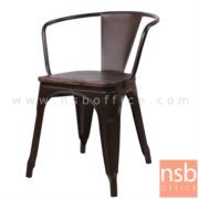 B29A351:เก้าอี้โมเดิร์น รุ่น Mine (มายด์)  โครงเหล็กสีน้ำตาล ที่นั่งไม้