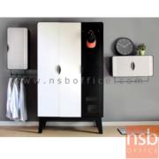 E25A054:ชุดตู้เสื้อผ้าเหล็ก พร้อมตู้แขวนบานเปิดแนวตั้งและตู้แขวนบานเปิดแนวนอน รุ่น KO-PT