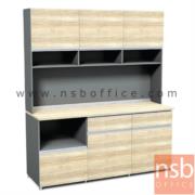 K05A007:ชุดตู้ครัวต่อบน 180 CM. รุ่น KTK-181 มีชั้นวางไมโครเวฟด้านล่าง