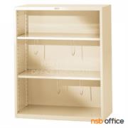 E28A076:ตู้เหล็กวางของอเนกประสงค์ 3 ช่องโล่ง รุ่น LCH-9110   ขนาด 90W*45D*110H cm. ลัคกี้  