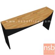 A05A141-1:โต๊ะเข้ามุมทรงหัวเหลี่ยมโค้ง   ขนาด 120W cm.  เมลามีน 