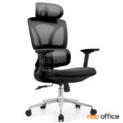 B28A213-1:เก้าอี้ผู้บริหารหลังเน็ต รุ่น Emberion (เอ็มเบเรียน)  โช๊คแก๊ส มีก้อนโยก ขาเหล็กชุบโครเมียม