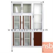 G07A142-1:ตู้กับข้าวอลูมิเนียม กว้าง 120 ซม. รุ่น EE 12 ไม่มีลิ้นชัก