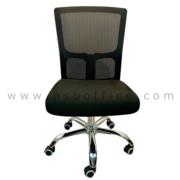 B33A003-1:เก้าอี้สำนักงานหลังเน็ต ไม่มีท้าวแขน รุ่น Lazenby (เลเซนบี)  โช๊คแก๊ส มีก้อนโยก ขาเหล็กชุบโครเมี่ยม 