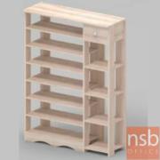 G05A061:ชั้นวางรองเท้า รุ่น Jamison 2 (จาไมสัน 2)  ขนาด 90W*30D*120H cm. ใส่รองเท้าได้ 24 คู่ เมลามีน (รุ่นประหยัด) 