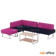 B12A316-2:ชุดโซฟารับแขก รุ่น Sandby I  ตัวแอลยาว 1 ตัว, ตัวยาว 1 ตัว, ตัวสั้น 1 ตัว พร้อมโต๊ะกลาง (จำหน่ายเป็นชุด) ขาเหล็กชุบโครเมี่ยม