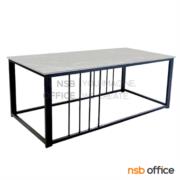 B13A391-3:โต๊ะกลางหน้าท็อปหินอ่อน รุ่น Autum (ออทัม)  สีขาว ขาเหล็ก