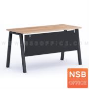 A10A101-1:โต๊ะทำงาน Slash-1 (สแลช-1)  ขนาด 120W*60D cm. ขาเหล็ก