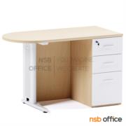 B32A019-2:โต๊ะแพทย์ในห้องตรวจ รุ่น Yusuka (ยูซึกะ) ขนาด 120W*60D cm.   3 ลิ้นชัก ขาเหล็ก