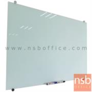 G01A059-5:ไวท์บอร์ดกระจกแม่เหล็ก พร้อมถาดวางปากกา Tisdale (ทิสเดล) ขนาด 150W*100H cm. (ผนังเบา)  