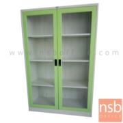 E07A073:ตู้เอกสารเหล็กบานเปิดกระจกสูง รุ่น Gustav (กุสทัฟ)    