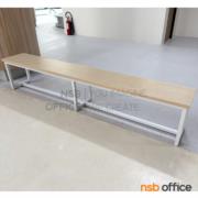 H03A006-1:เก้าอี้ม้านั่งยาว รุ่น Amani (อามานี่) ขนาด 180W cm.  โครงขาเหล็ก