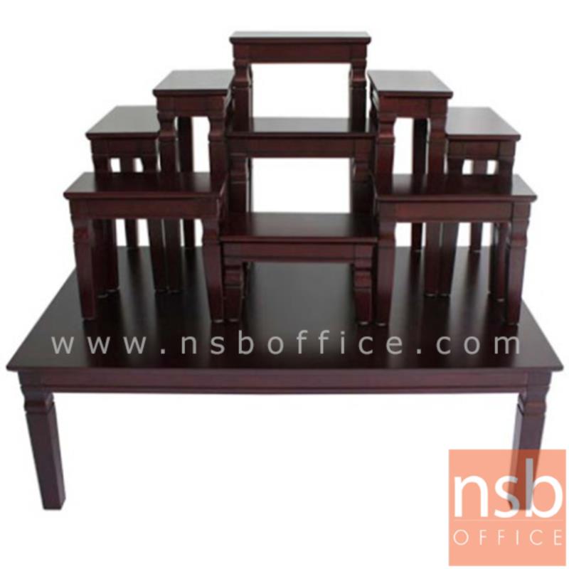 G18A003:โต๊ะหมู่บูชาหมู่ 9  รุ่น ศิงขร  หน้า 6 นิ้ว