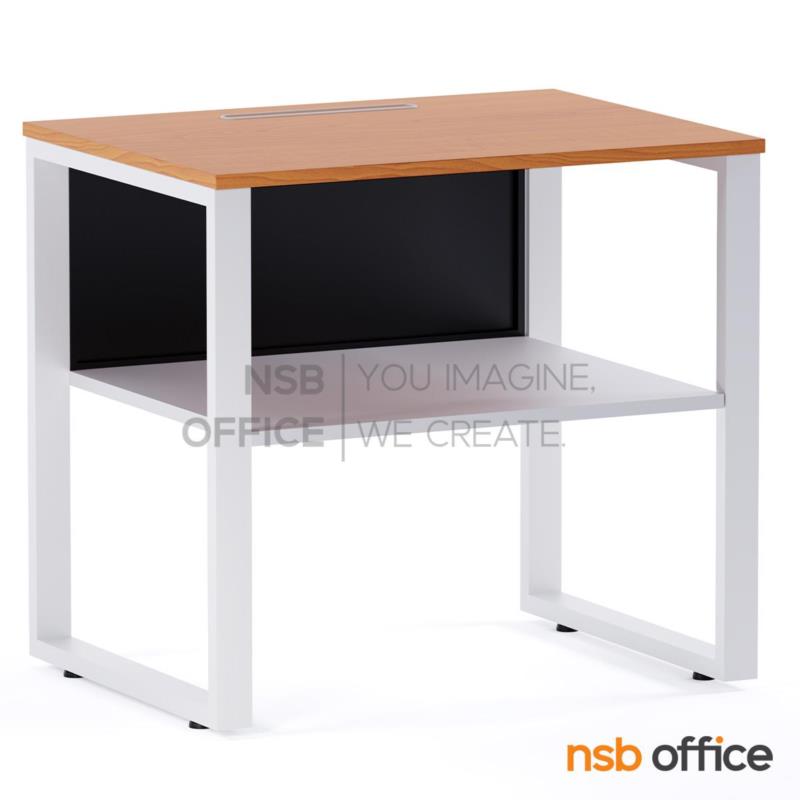 โต๊ะวางปริ้นเตอร์ มีที่วางกระดาษและช่องสอดกระดาษ รุ่น Niko (นิโก้) ขนาด 80W cm.  ขาเหล็ก