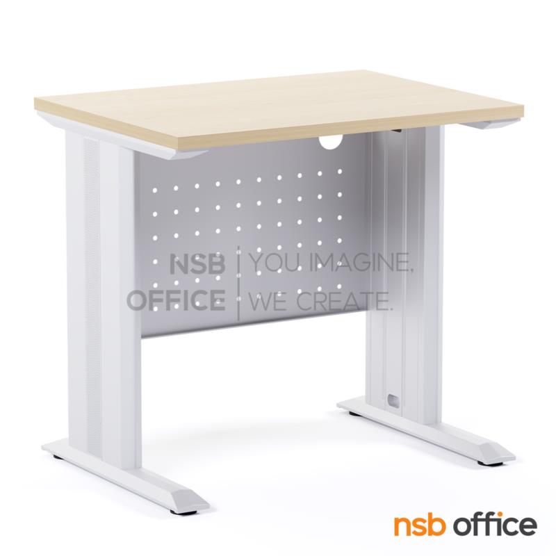 H10A004:โต๊ะทำงานโล่ง  รุ่น Wendel (เวนเดล) ขนาด 80W cm โครงขาเหล็กสีเทาอ่อน