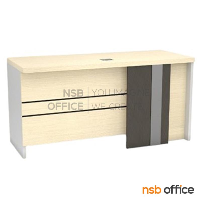 โต๊ะทำงานหน้าตรง รุ่น Sally (แซลลี่) ขนาด 150W cm. เมลามีน