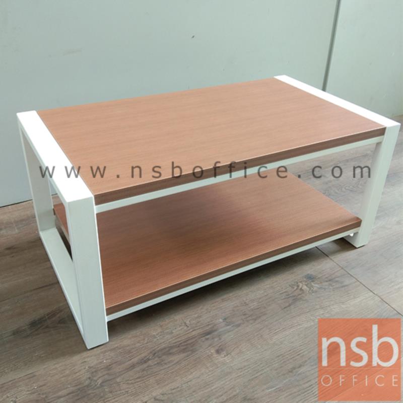 โต๊ะกลางไม้ รุ่น TY-042 ขนาด 90W cm. โครงเหล็ก 