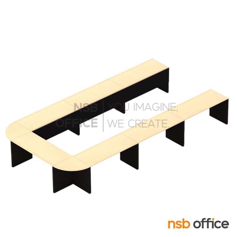 A05A285:โต๊ะประชุมตัวยู รุ่น Fyntra (ฟินทรา) ขนาด 600W cm.  ขาไม้