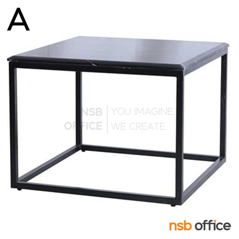 B13A352:โต๊ะกลางหน้าท็อปหินอ่อน รุ่น Emer (อีเมอร์)   โครงขาเหล็ก