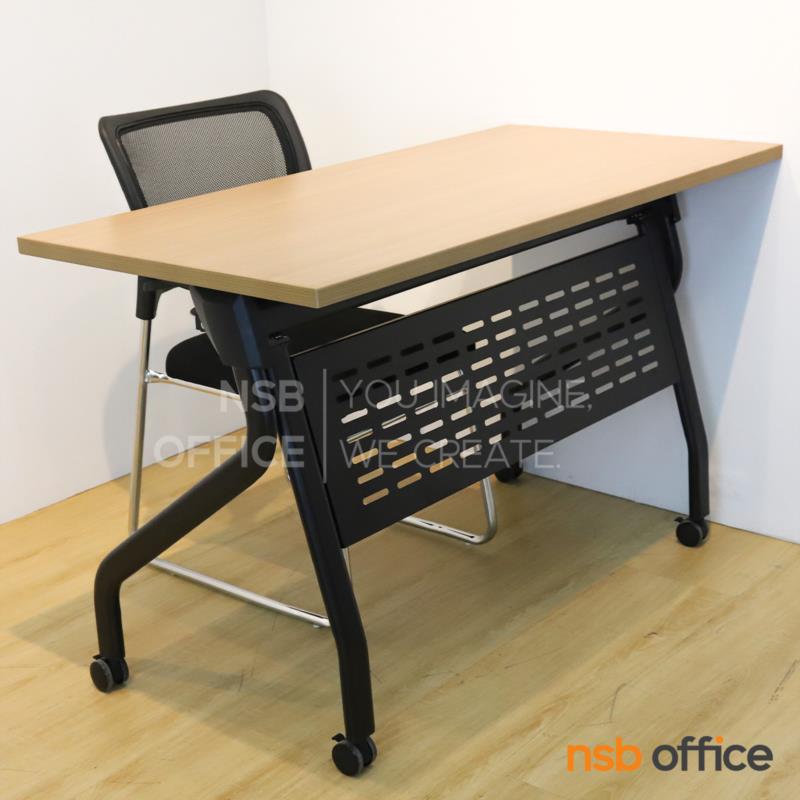 ชุดโต๊ะสี่เหลี่ยมพับเก็บได้ล้อเลื่อน รุ่น Veltor (เวลเตอร์)  พร้อมเก้าอี้