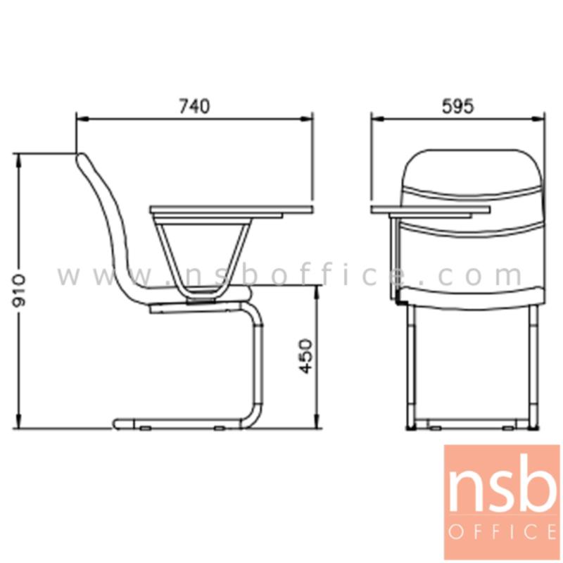 เก้าอี้สมัครงาน รุ่น Lexter (เล็กซ์เตอร์) หุ้มหนังเทียม (PVC) หรือหุ้มผ้า ขาตัวซีเหล็กชุบโครเมี่ยม 