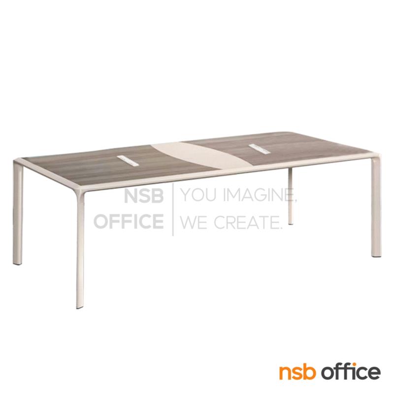 A05A283:โต๊ะประชุมทรงสี่เหลี่ยม รุ่น Zylox (ไซล็อกซ์)  ขาเหล็ก