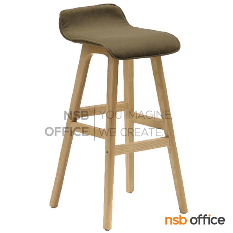 เก้าอี้บาร์สูง รุ่น Panthea (แพนธี) ขนาด 43W cm. ขาไม้ 