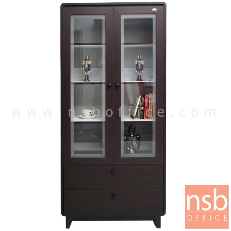 ตู้โชว์บานเปิดกระจกใส รุ่น Calendula ขนาด 83.8W*45D*185H cm. 