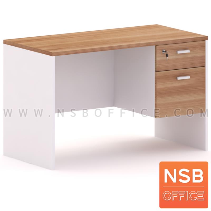 A12A002:โต๊ะทำงาน 2 ลิ้นชัก รุ่น Clayton (เคลย์ตัน) บังตาไม้ 