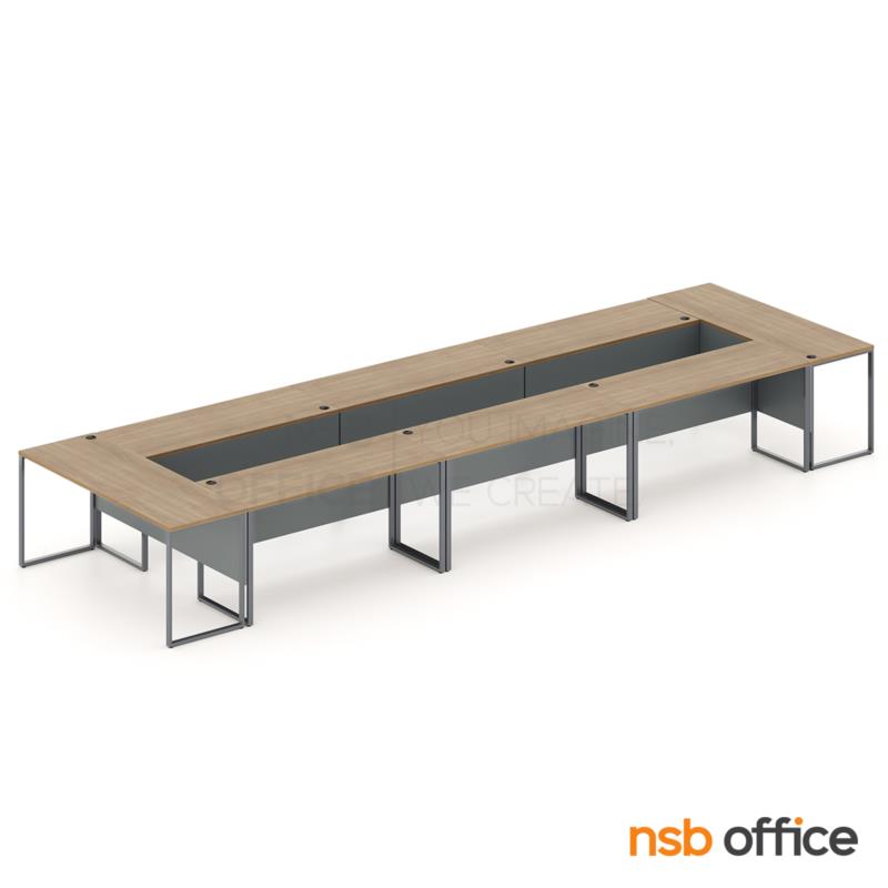 A05A296:โต๊ะประชุมทรงสี่เหลี่ยม 16-20 ที่นั่ง รุ่น Gravit (กราวิท) ขนาด 600W, 760W*160D cm  