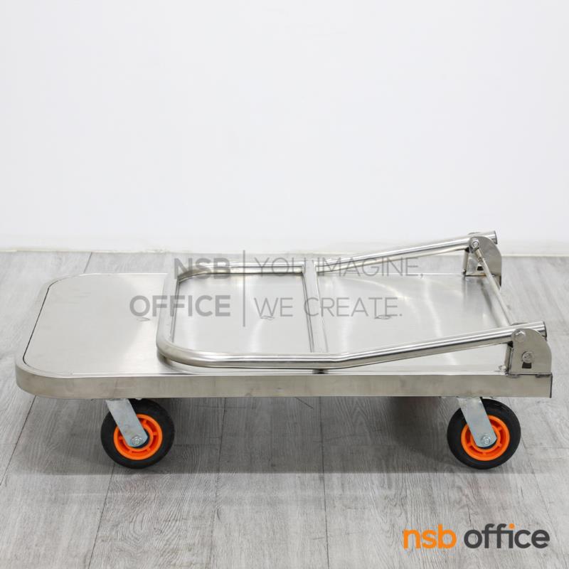 รถเข็นสแตนเลสล้วน    รับน้ำหนักได้ 300 Kg. (เน้นใช้งานคุ้มค่า)