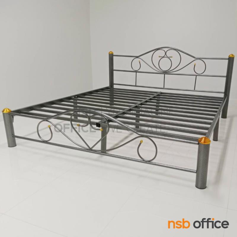 เตียงเหล็ก 6 ฟุต รุ่น Anakin (อนาคิน)  โครงเหล็กสีหินเกร็ด