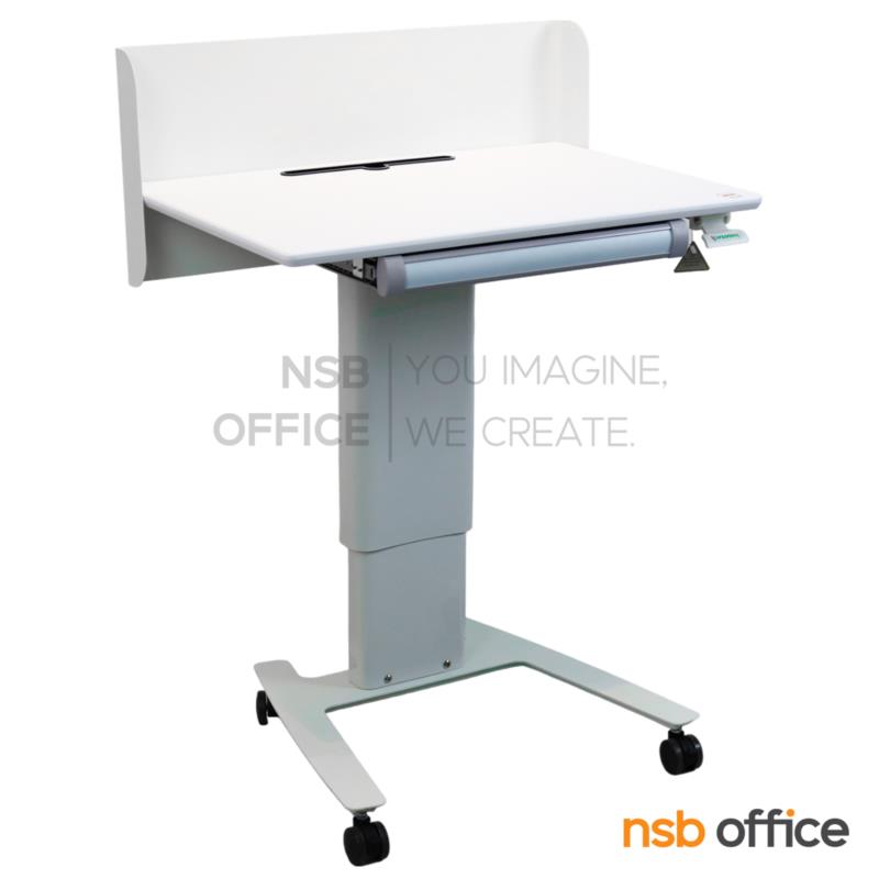 B30A085:โพเดี่ยมมีล้อ ปรับสูงต่ำได้ รุ่น Greenforst  (วางคอมพิวเตอร์ได้)