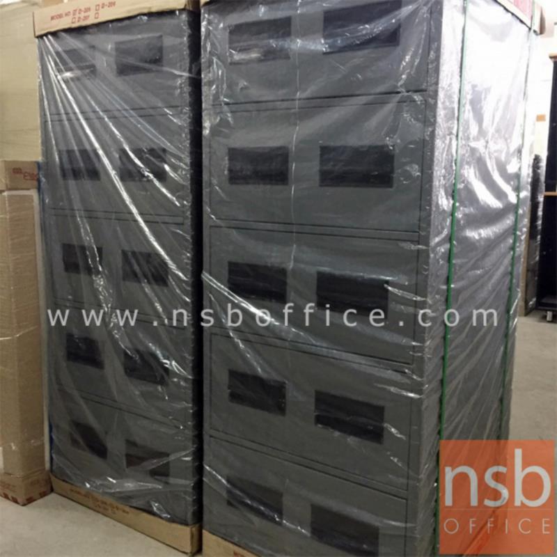 ตู้เก็บบัตร 5 ลิ้นชัก (บัตรขนาด 8"*8" นิ้ว)   ขนาด 54W*61D*132H cm. 