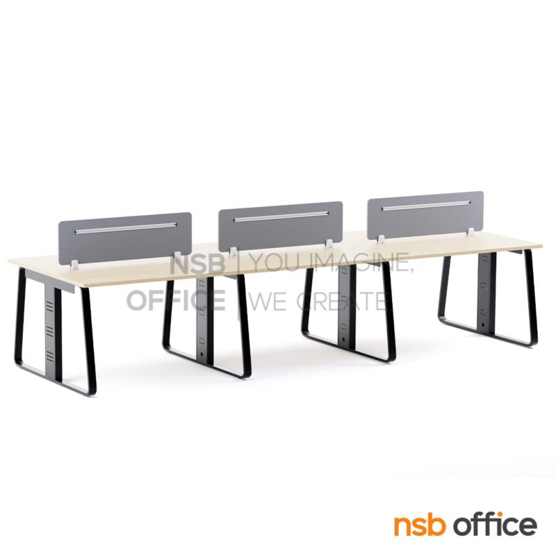 ชุดโต๊ะทำงานกลุ่ม รุ่น Sarto (ซาร์โต) 4 และ 6 ที่นั่ง พร้อมมินิสกรีนหุ้มผ้า