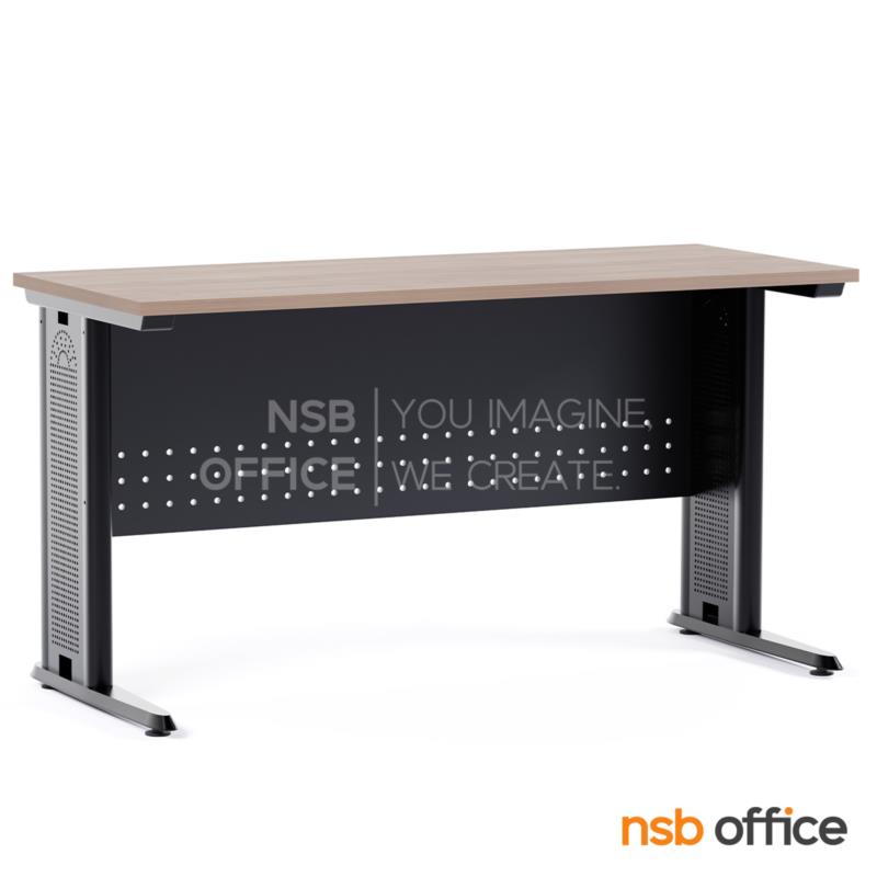 A10A094:โต๊ะทำงาน หน้าตรง รุ่น Bryson (ไบรสัน)  บังตาเหล็ก ขาเหล็ก