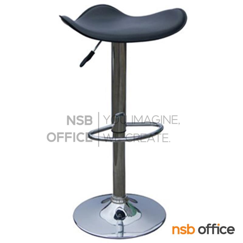 B18A025:เก้าอี้บาร์สูงหนังเทียม รุ่น BH-741-SMART ขนาด 46W cm. โช๊คแก๊ส ขาโครเมี่ยมฐานจานกลม  (จำหน่ายยกกล่อง กล่องละ 2 ตัว)